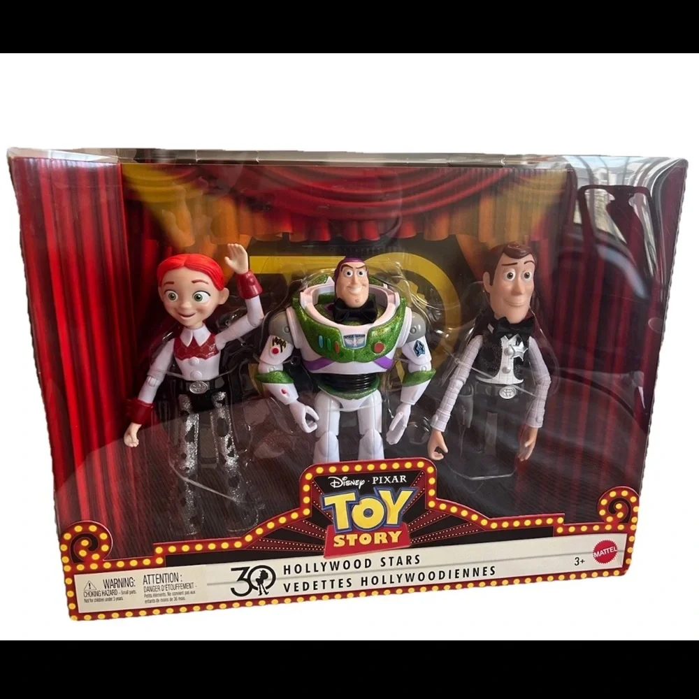 Toy Story 30th Anniversary Hollywood Stars Woody Buzz Jessie Mattel Figure Set